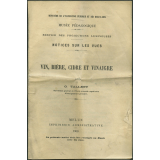 Vin, bière, cidre et vinaigre. Notices sur les vues.