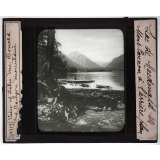 Géographie divers. View of Lake McDonald et Canyon Mountain. Lac de Macdonald, Mont Cannon à l'arrière plan.