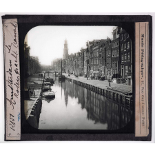 Hollande. Amsterdam, le Rosengracht (canal).