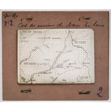 Les Grès bigarrés du département des Vosges. Particularités géologiques et agricoles de la Vôge. Carte des environs de Bains-les-Bains.