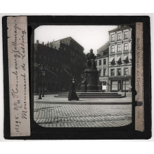 Allemagne. Hambourg. Monument de Lessing.