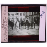 La Belgique en 1918. Bruxelles, le roi, la reine et le prince héritier.
