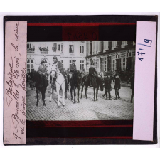 La Belgique en 1918. Bruxelles, le roi, la reine et le prince héritier.