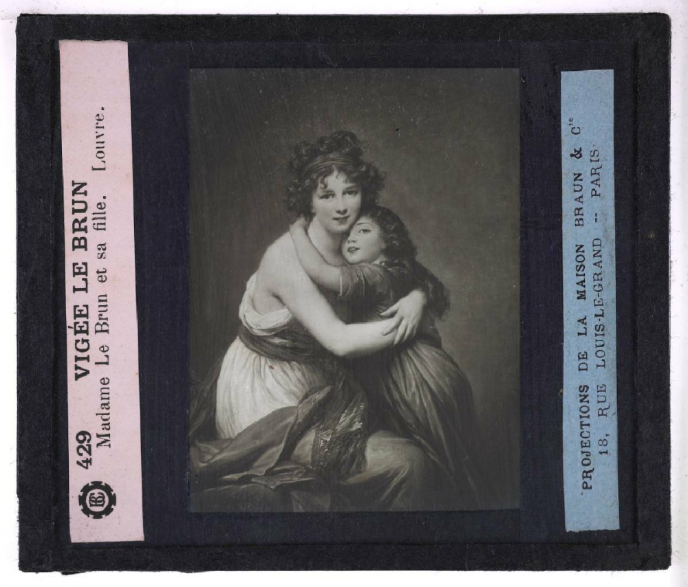 La Peinture au Musée du Louvre : école française. Vigée Le Brun. Madame Le Brun et sa fille.