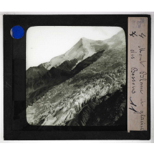 Glaciers. Mont Blanc et glacier des Bossons.