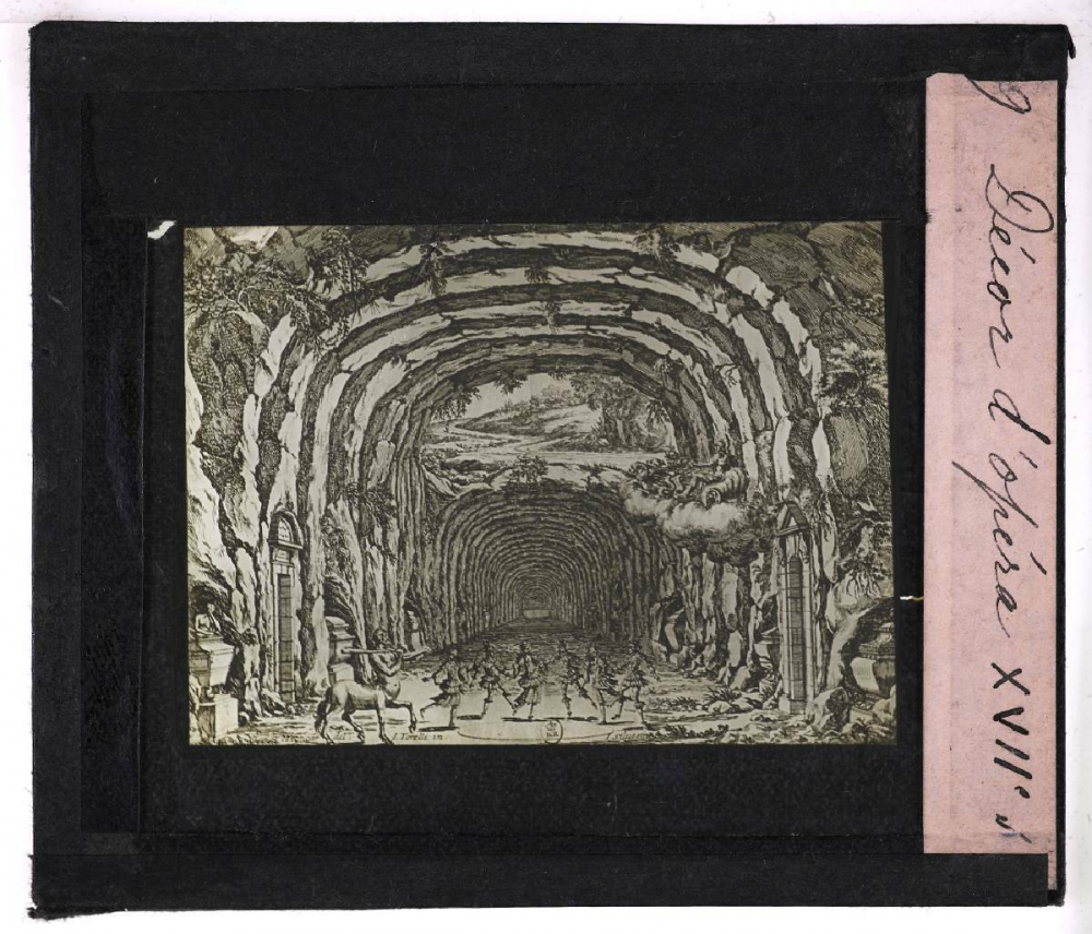 Le Théâtre en France depuis le début du XVIe siècle jusqu'à la Révolution. Décor d'opéra XVIIe s.