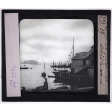 La Norvège. Hammerfest. Les sécheries du morues.
