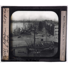 Hollande. Rotterdam. Les quais et la Meuse.