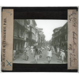 L'Inde. Calcutta, rue de la ville Hindoue.