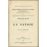 La Savoie. Notices sur les vues.