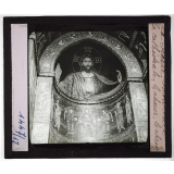 Sicile. Monreale. La cathédrale, le chœur, le christ.