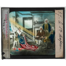 Histoire du drapeau américain. Le 1er drapeau. The First Flag.