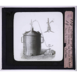 Vin, bière, cidre et vinaigre. Bidon et col du bidon pour préparer la levure de bière dans le procédé Pasteur.