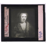 La Peinture au musée du Louvre. Rembrandt. Portrait de femme.
