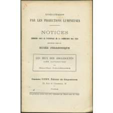 Les Jeux des adolescents (les automates). Notices sur les vues.
