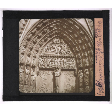 Notre-Dame de Paris. Tympan et trumeau. Porte St Etienne.