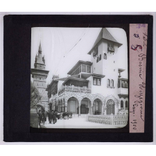 La Rue des nations et la berge de la rive gauche de la Seine à l'exposition universelle de 1900. Bosnie Herzégovine.