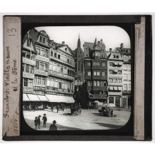 Allemagne. Francfort. Vieilles maisons et le Dôme.