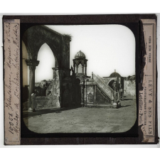 Jérusalem. Mosquée d'Omar. Menben de Borhân. Extérieur Kadhis.