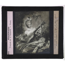 La Peinture française au XVIIIe siècle. Fragonard. Portrait de la Guimard. Paris.