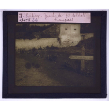 La Bataille de la Marne. Puisieux. Tombe de 34 soldats français.