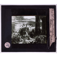 Les Croisades. Entrée des Croisés à Constantinople. Tableau de Delacroix.