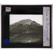 Volcans, tremblement de terre. Cime du Popocatepell (5420 m).