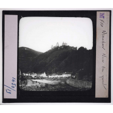 Luxembourg. Vianden vue du pont.