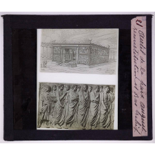 Les Dieux romains. Autel de la paix Auguste, reconstitution et Bas relief.