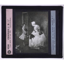 Les Ecoles et les écoliers. Chardin J.B. Une mère et son fils. Liechtenstein.