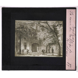 Honoré de Balzac (1799-1850). La cour du collège de Vendôme.