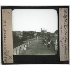 L'Inde. Haïderabad (Deccan), rue du bazar.
