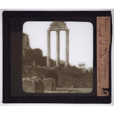 Le Forum. Le temple de Castor et Pollux.