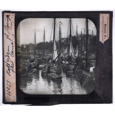 Hollande. Rotterdam. Le Haringsfleet (canal).