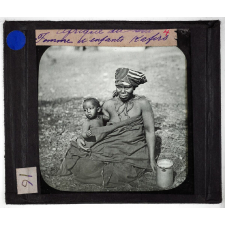 Transvaal. Afrique du sud. Femme et enfants kafirs.