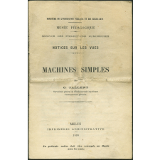 Machines simples. Notices sur les vues.