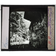 Etats-Unis. Région des montagnes Rocheuses. Clear Creek Canon (Colorado), chemins de fer transcontinental voyages en train confortables. 