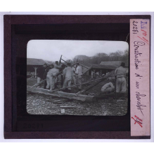 Les Travaux du génie dans un régiment de sapeurs mineurs. I. Fascinages, passerelles, ponts. Construction d'un chevalet.