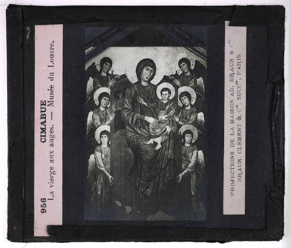 Art Italien. Cimabue. La Vierge aux anges. Musée du Louvre.