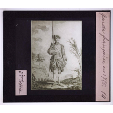 Costumes militaires des 17e et 18e siècles. Garde française en 1756.