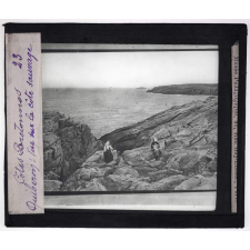 Les Côtes bretonnes (géographie physique). Quiberon : Vue sur la côte sauvage.