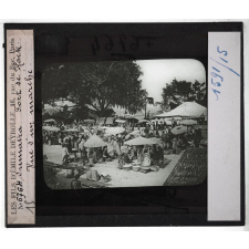 Sumatra. Fort de Kock. Vue d'un marché.