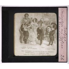 Honoré de Balzac (1799-1850). Caricature sur Balzac de Grandville.