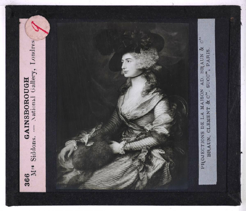 La Peinture anglaise. Gainsborough. Mrs Siddons. National Gallery, Londres.