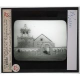 La Bolivie. Eglise de Tiahuanaco bâtie avec les pierres des ruines.