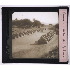 L'Art égyptien - I. Les monuments. Karnak : Allée des Sphinx.