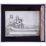La Vie privée des Grecs. Lit grec (sarcophage étrusque).