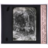 Histoire de la gravure. La fuite en Egypte. Gravure sur bois par Albert Dürer.