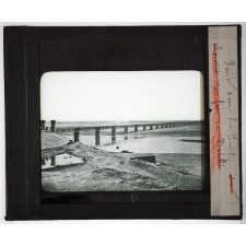 Inde. Pont sur le Sulty du chemin de fer de Dehli.