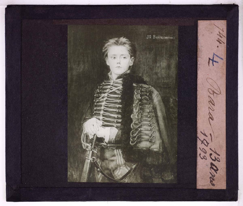 Patriotisme à travers les âges. Bara. 13 ans. 1793.